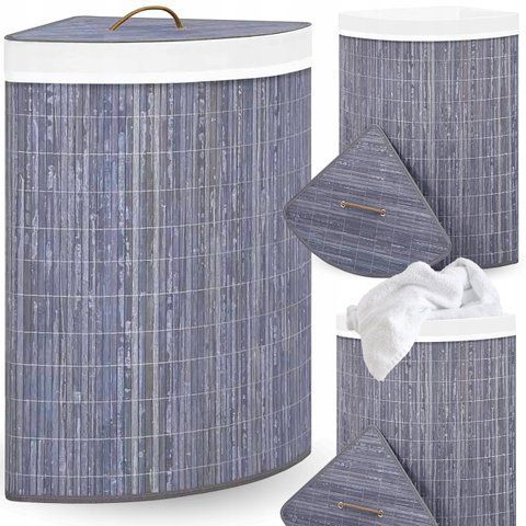 Бамбуковий кошик для білизни 60 л 45&times;28&times;61 см
