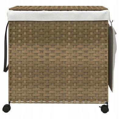 Корзина для белья на колесиках, 60х35х60,5 см