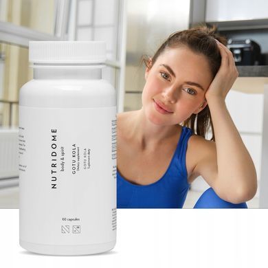 Готу кола, центелла азіатська, пам'ять, концентрація, стрес, Nutridome 60 шт.