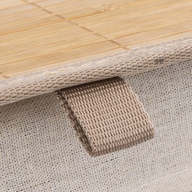 Корзина для белья BlackFlora 60 л из бамбука