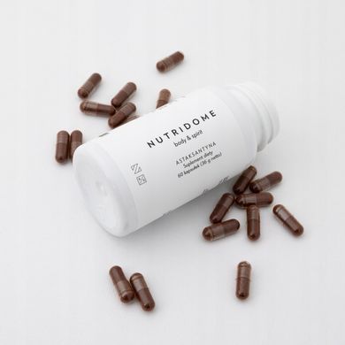 Екстракт астаксантину з водоростей від холестерину та запалення Nutridome 60 таблеток