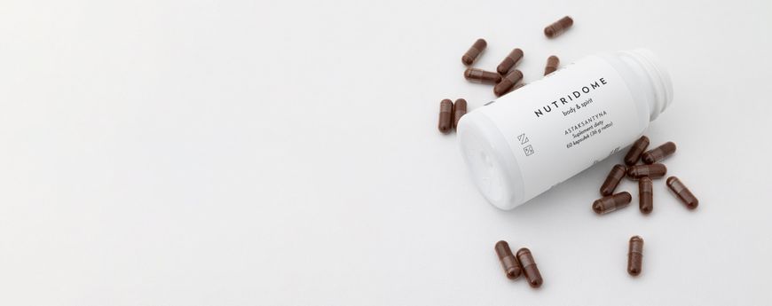 Екстракт астаксантину з водоростей від холестерину та запалення Nutridome 60 таблеток