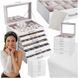 Ящик-органайзер для украшений с зеркалом и ящиками