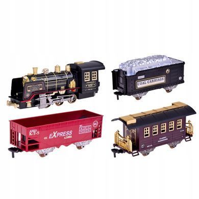 Электрическая железная дорога Classical Train на радиоуправлении с дымом, светом и звуком, 22 элемента