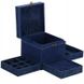 Скринька для ювелірних виробів, органайзер, коробка, ретро коробка, Синий
