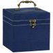 Скринька для ювелірних виробів, органайзер, коробка, ретро коробка, Синий