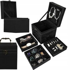 Шкатулка для ювелирных изделий, органайзер, коробка, ретро коробка - 1