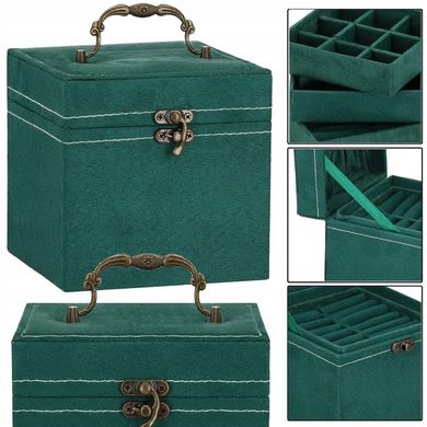 Скринька для ювелірних виробів, органайзер, коробка, ретро коробка - 7