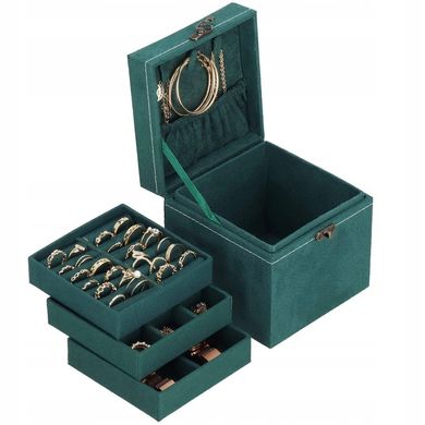 Скринька для ювелірних виробів, органайзер, коробка, ретро коробка - 11