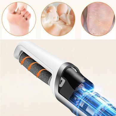 Електрична пилка для п&rsquo;ят з LED-дисплеєм, 10 аксесуарів, USB-зарядка