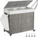 Корзина для белья Songmics 160 л с крышкой и колесами
