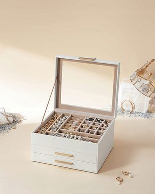 Белая шкатулка для драгоценностей 0827 - 11