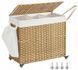 Корзина для белья Songmics 160 л с крышкой и колесами