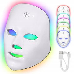 7 кольорів світлодіодних масок для фототерапії обличчя - 1