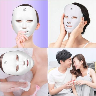7 цветов светодиодных масок для фототерапии лица - 4