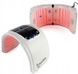 LED маска для лица MAXTECH&reg;-008 с фототерапией 7 цветов и функцией NANO SPRAY (спрей-мист), складная, 100 LED диодов