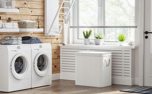 Бамбукова корзина для білизни 150 л