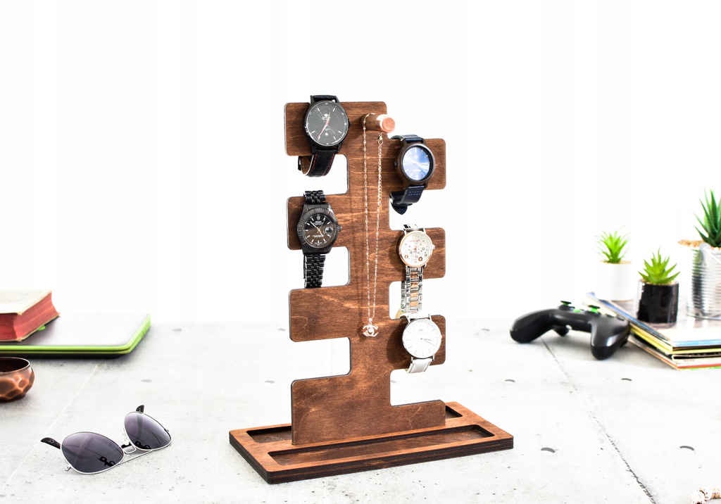 Витрина деревянная подставка для часов лоток для ювелирных изделий код производителя подставка-органайзер вешалка из дерева
